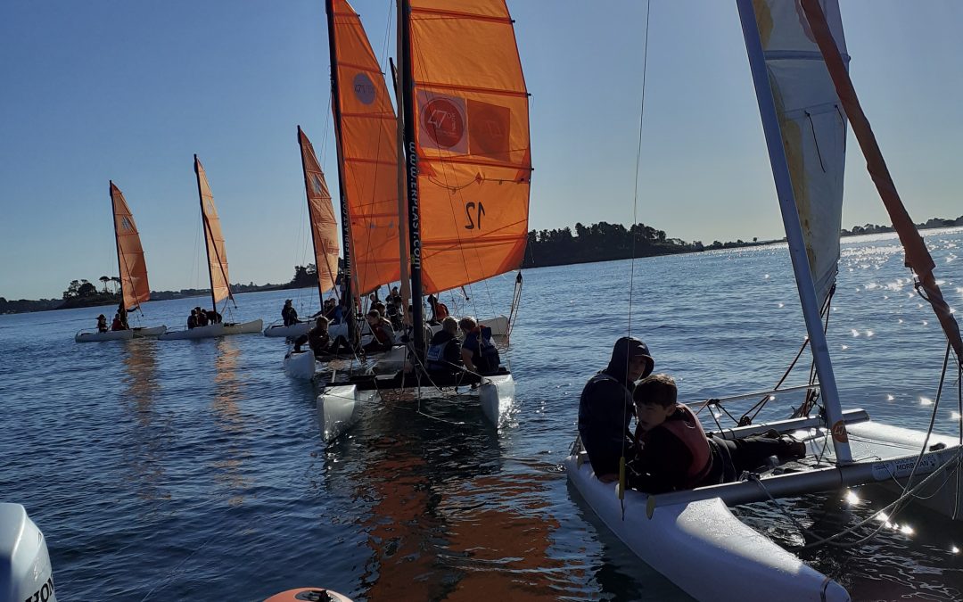 Première séance de voile